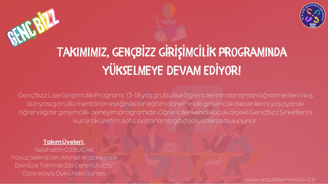 Dr. M. Hilmi Güler Bilim ve Sanat Merkezi Takımı, GençBizz Girişimcilik Programında Yükselişte!