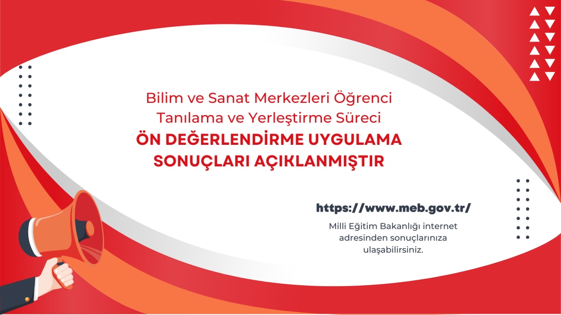 2024-2025 eğitim öğretim yılında bilim ve sanat merkezleri öğrenci tanılama ve yerleştirme süreci  ön değerlendirme uygulamaları sonuçları yayımlanmıştır.